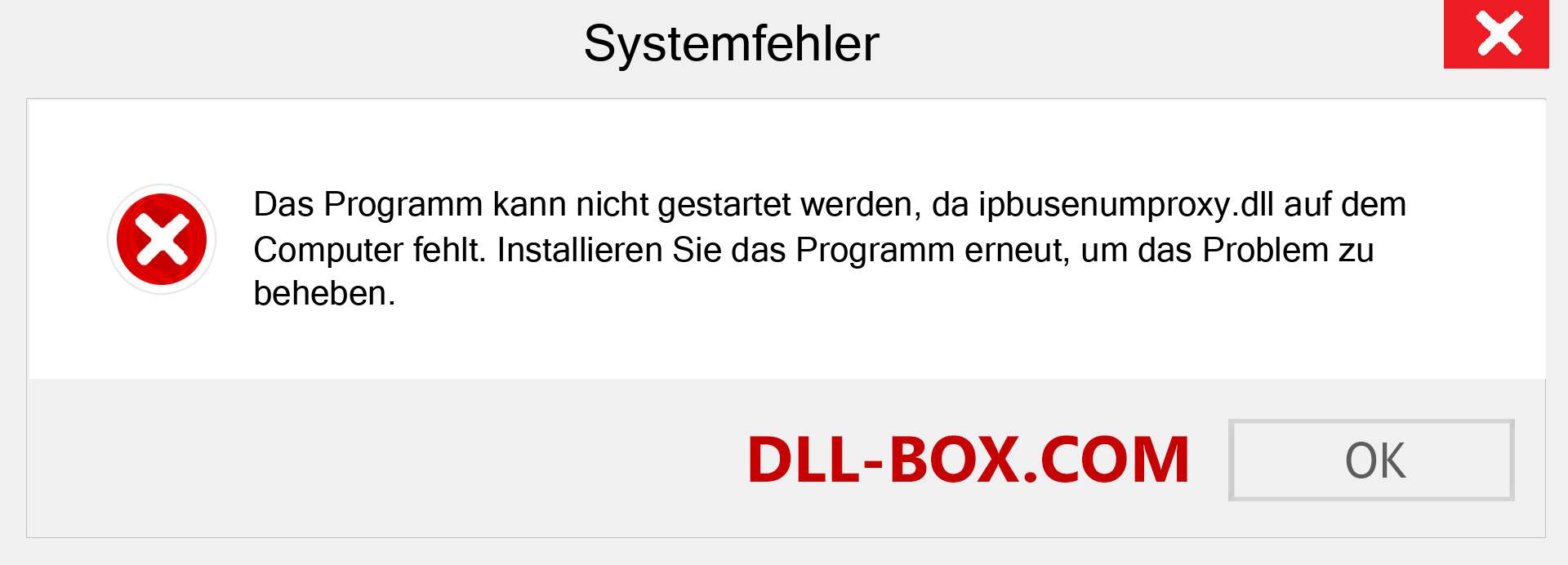 ipbusenumproxy.dll-Datei fehlt?. Download für Windows 7, 8, 10 - Fix ipbusenumproxy dll Missing Error unter Windows, Fotos, Bildern